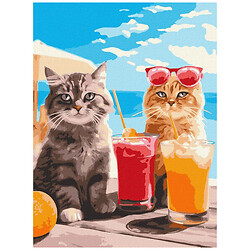 Картина по номерам "Кошки на отдыхе", 30х40 см, Ідейка