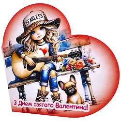 Открытка поздравительная "Валентинка", 13,1х7,1 см, 10 штук, FIESTA