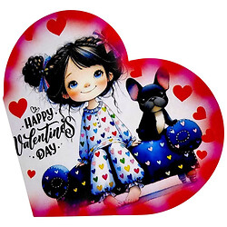 Открытка поздравительная "Валентинка", 13,1х7,1 см, 10 штук, FIESTA