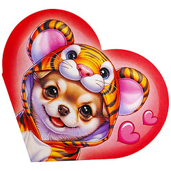 Открытка поздравительная "Валентинка", 13,1х7,1 см, 10 штук, FIESTA