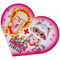 Открытка поздравительная "Валентинка", 15,1х8,2 см, FIESTA