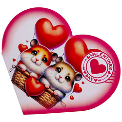 Открытка поздравительная "Валентинка", 15,1х8,2 см, FIESTA