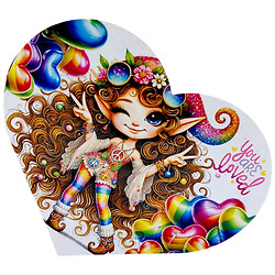 Открытка поздравительная "Валентинка", 15,1х8,2 см., FIESTA