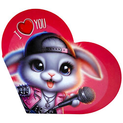 Открытка поздравительная "Валентинка", 15,1х8,2 см., FIESTA