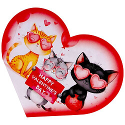 Открытка поздравительная "Валентинка", 15,1х8,2 см., FIESTA