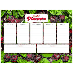 Планер на магнітній основі з алмазною мозаїкою "Вишні", 32х40 см, Ідейка