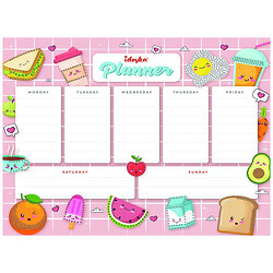 Планер на магнитной основе с алмазной мозаикой "Продукты", 32х40 см, Ідейка