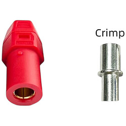 Разъем QS10H QS, мама, красный, под обжим