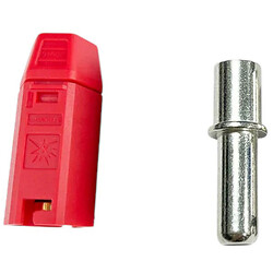 Разъем QS10H QS, папа, красный, под обжим