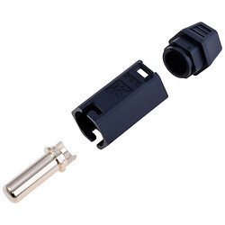 Разъем QS10H QS, папа, черный, под пайку