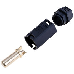 Разъем QS12H QS, папа, черный, под пайку