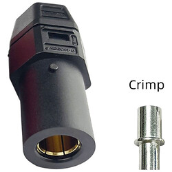 Разъем QS6H QS, мама, черный, под обжим