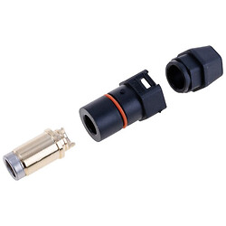 Роз'єм QS6H, QS, мама, чорний, під паяння