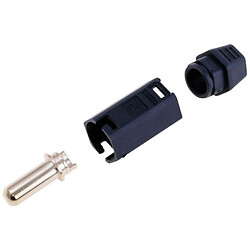 Роз'єм QS6H, QS, тато, чорний, під пайку