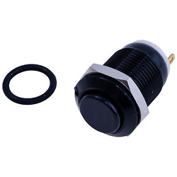 Кнопка без фиксации, IP65, GQ12H-10M-A Black