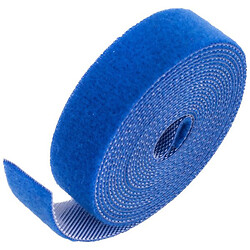 Стяжка текстильная синяя для проводов 14,5 мм, 2 метра. SN-MST-BU10M