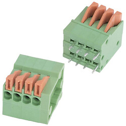 Клеммник пружинный KLS2-141V-2.54-4P