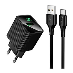 СЗУ Hoco CS81A, С кабелем, Type-C, Черный