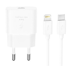 СЗУ XO L167 Apple iPhone SE 2022 / iPhone 14 Pro Max / iPhone 14 Plus / iPhone 14 Pro / iPhone 14 / iPhone 13 Pro / iPhone 13 Mini / iPhone 13 / iPhone 13 Pro Max / iPhone 12 Mini / iPhone 12 Pro Max / iPhone 12 Pro, Lightning, З кабелем, Білий