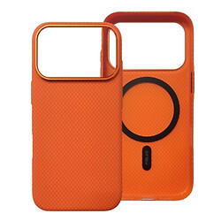Чохол (накладка) Apple iPhone 17 Pro, Piblue Carbon Glacier, MagSafe, Помаранчевий