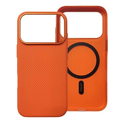 Чохол (накладка) Apple iPhone 17 Pro Max, Piblue Carbon Glacier, MagSafe, Помаранчевий