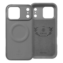 Чохол (накладка) Apple iPhone 17 Pro Max, Piblue Magentic Carbon, Titan-Grey, MagSafe, Сірий