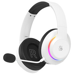 Bluetooth-гарнитура Bloody GR520, С микрофоном, Стерео, Белый