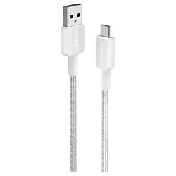 Кабель Anker 322 A81H6H21, Type-C, 1.8 м., Белый