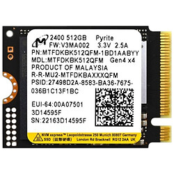 SSD диск Micron, 512 Гб.