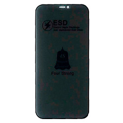 Захисне скло Samsung S901 Galaxy S22, ESD, Антишпигун, Чорний