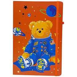 Блокнот "Мишка-космонавт", твердый переплет, А5, Malevaro