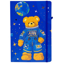 Блокнот "Ведмедик-космонавт", тверда обкладинка, А5, Malevaro