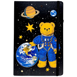 Блокнот "Мишка-космонавт", твердый переплет, А5, Malevaro