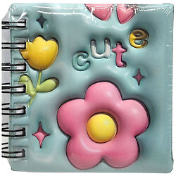 Блокнот 3D на пружине "Цветы", 10Х9,5 см, Malevaro