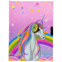 Блокнот детский на замочке "Единорог", 178x133 mm, 70g, 56 л., Mic