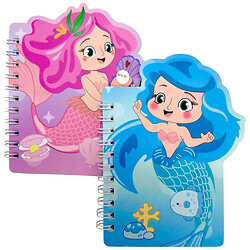 Блокнот на пружине "Русалка", 12x12 см, 60 л, микс видов, Malevaro