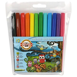 Фломастери "Сов'ята", набір 12 кольорів, Koh-I-Noor