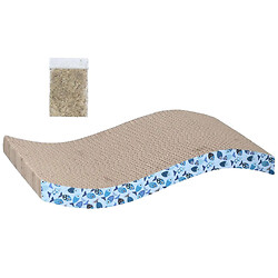 Царапка для котов волнистая Pet Toys с мятой