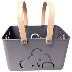 Корзина универсальная пластиковая прямоугольная с ручками, 27х19,5х16,8 см