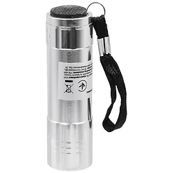 Ліхтарик ручний LED на батарейках металевий LUNO