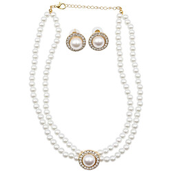 Набір біжутерії жіночий: сережки, намисто