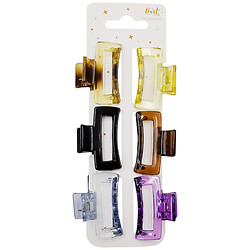 Набор крабов для волос пластиковых Lovit, 6 шт.