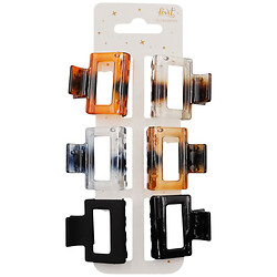 Набор крабов для волос пластиковых Lovit, 6 шт.