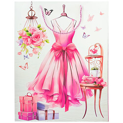 Пакет подарочный бумажный девичий с рисунком, 31х40х12 см