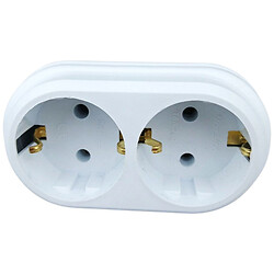 Розгалужувач електричний 2 розетки із заземленням ERKA 2003 16A