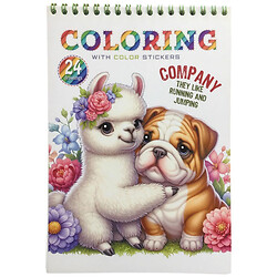 Раскраска детская издательства Фреш с наклейками, 148х210 мм, 12 листов