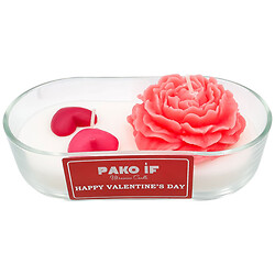 Свічка ароматична в скляній ємності Pako-If "Півонія", 180х53 мм