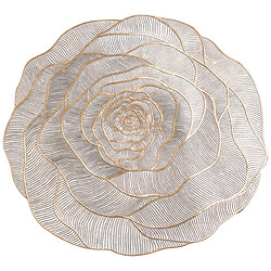 Салфетка настольная порционная "Роза", полупрозрачная, 38 см