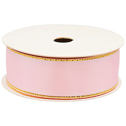 Лента для рукоделия с золотой кантовкой Craft time, 2,5 см х 5 м