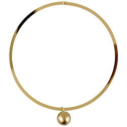 Чокер на шею женский металлический с подвеской "Шарик"